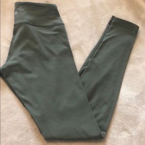 Lululemon full length olive green leggings